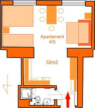 Апартаменты Apartamenty Kubalonka Истебна Семейный номер-студио (для 5 взрослых)-4